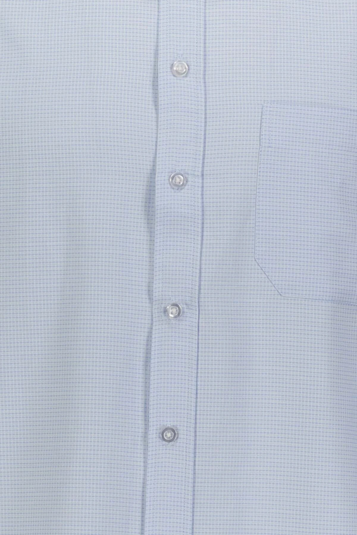 Armürlü Regular Buz Mavisi Erkek Gömlek Gm2025300030