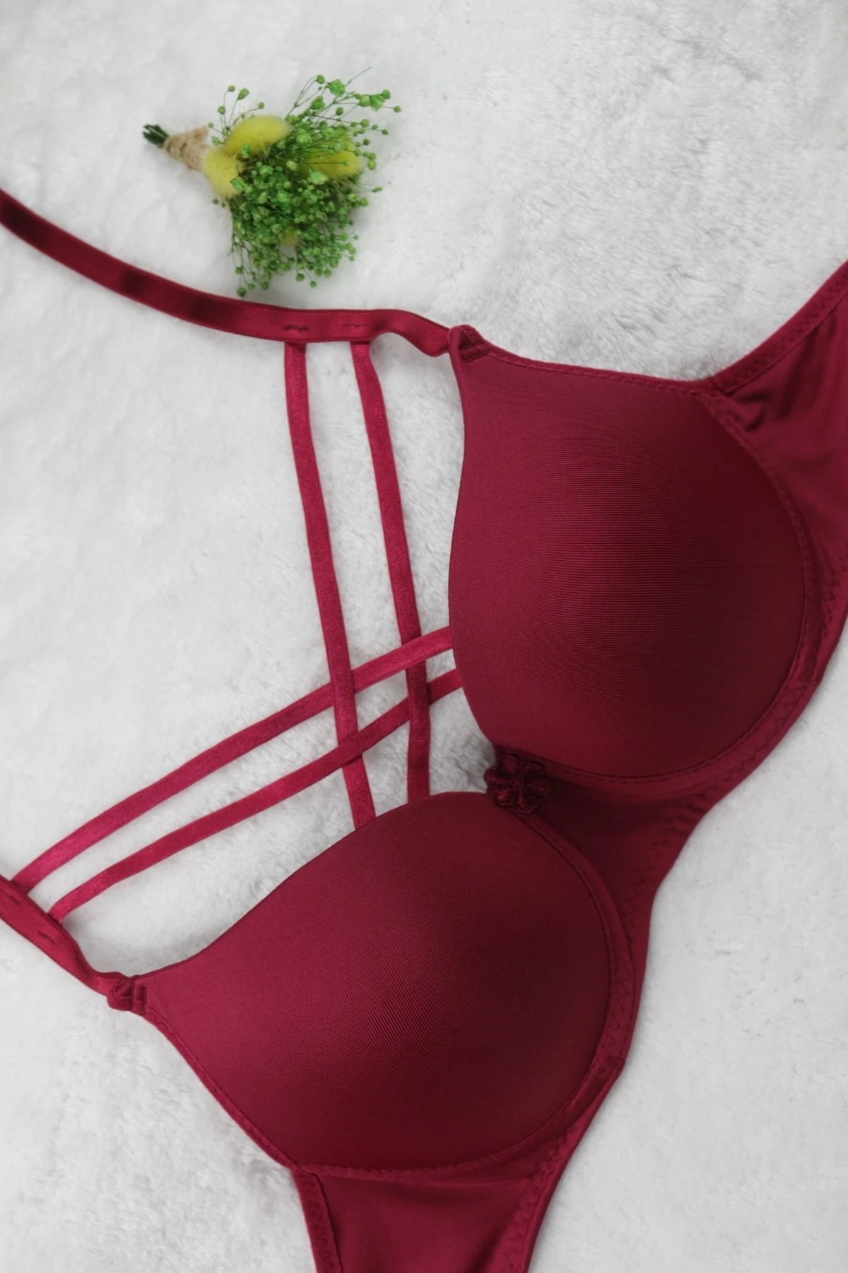 Ebru Çapraz İpli Desteksiz Sütyen-İç Çamaşır