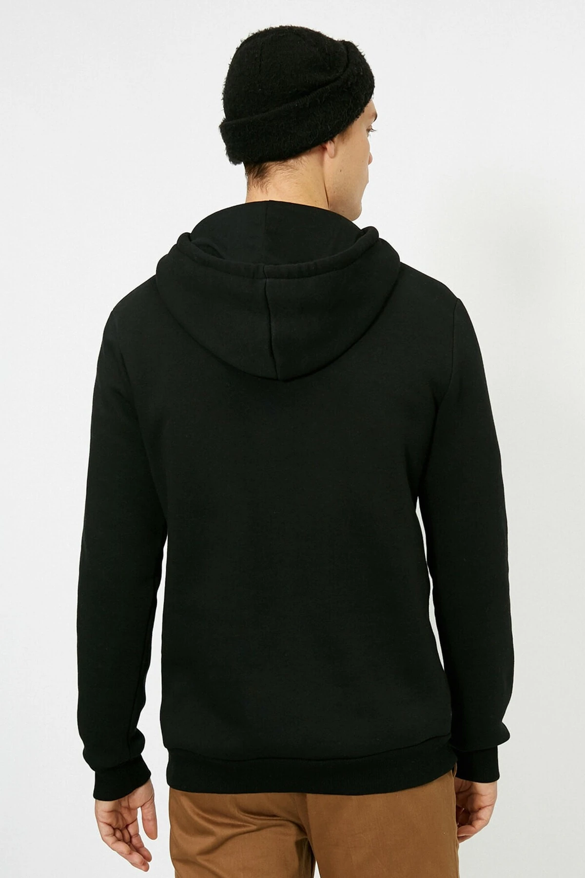 Erkek Gri Kapüsonlu Sweatshirt 0YAM71593LK