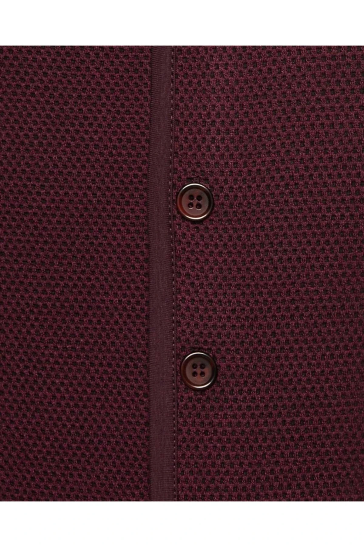 Erkek Bordo Kapitone Örme Yelek