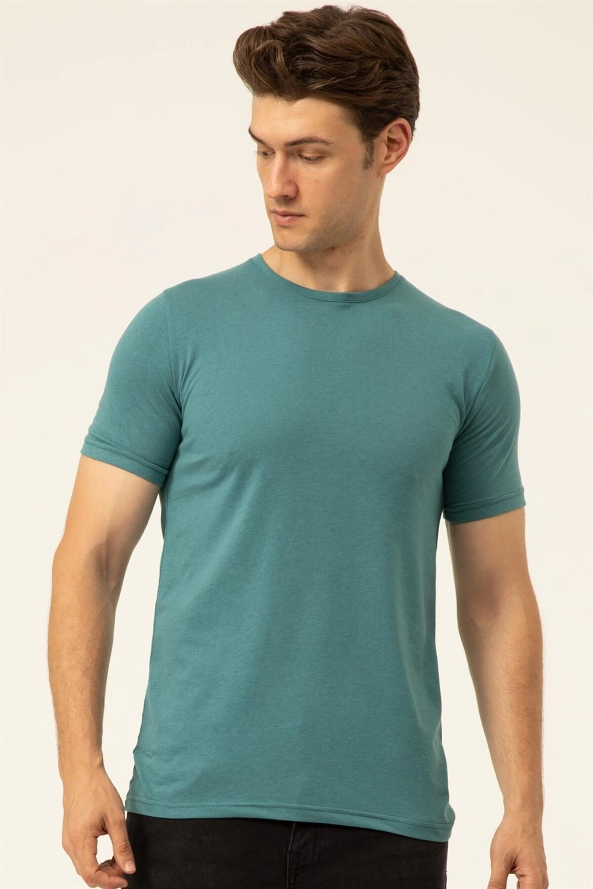 Süvari Regular O Yaka Mavi Erkek Tişört