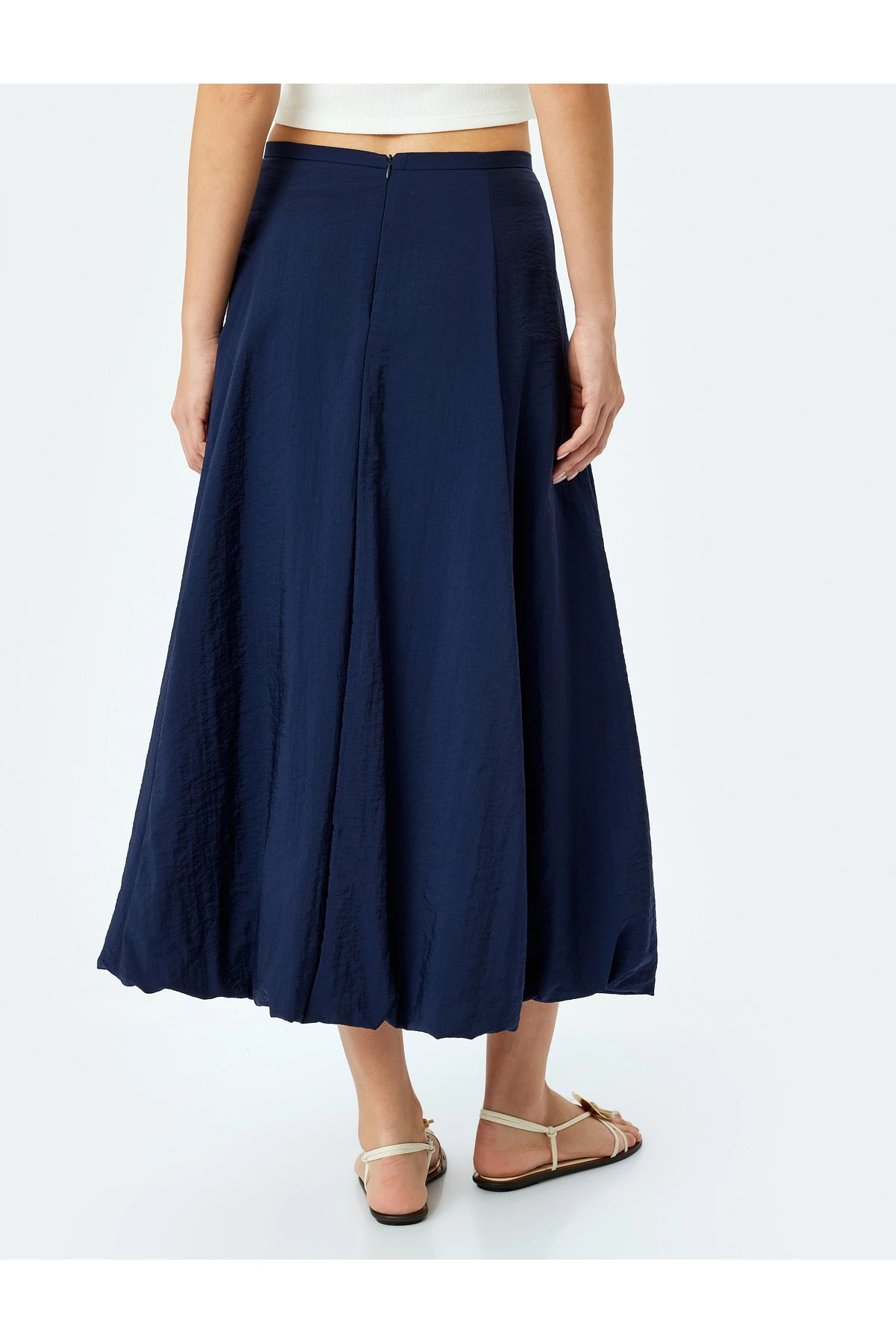 Yüksek Bel Uzun Balon Etek