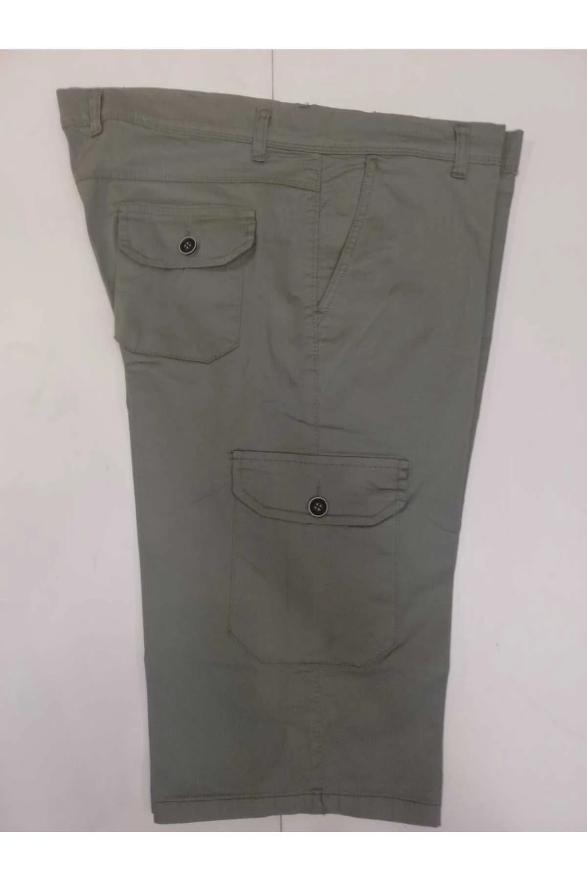 PAMUK KUMAŞ KARGO CEP KETEN Erkek KAPRİ BERMUDA