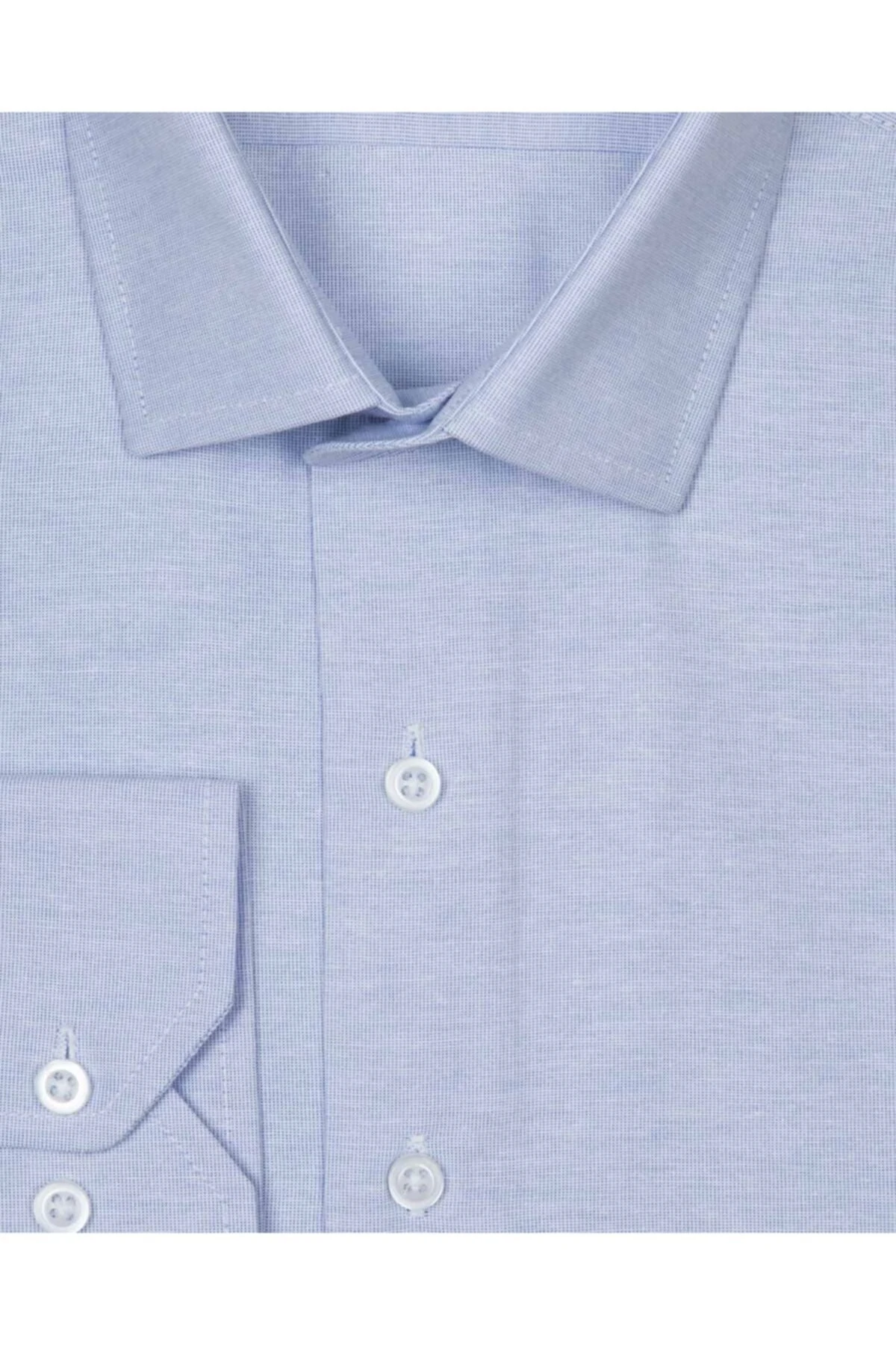 Süvari Slim Fit Koyu Mavi Düz Erkek Gömlek