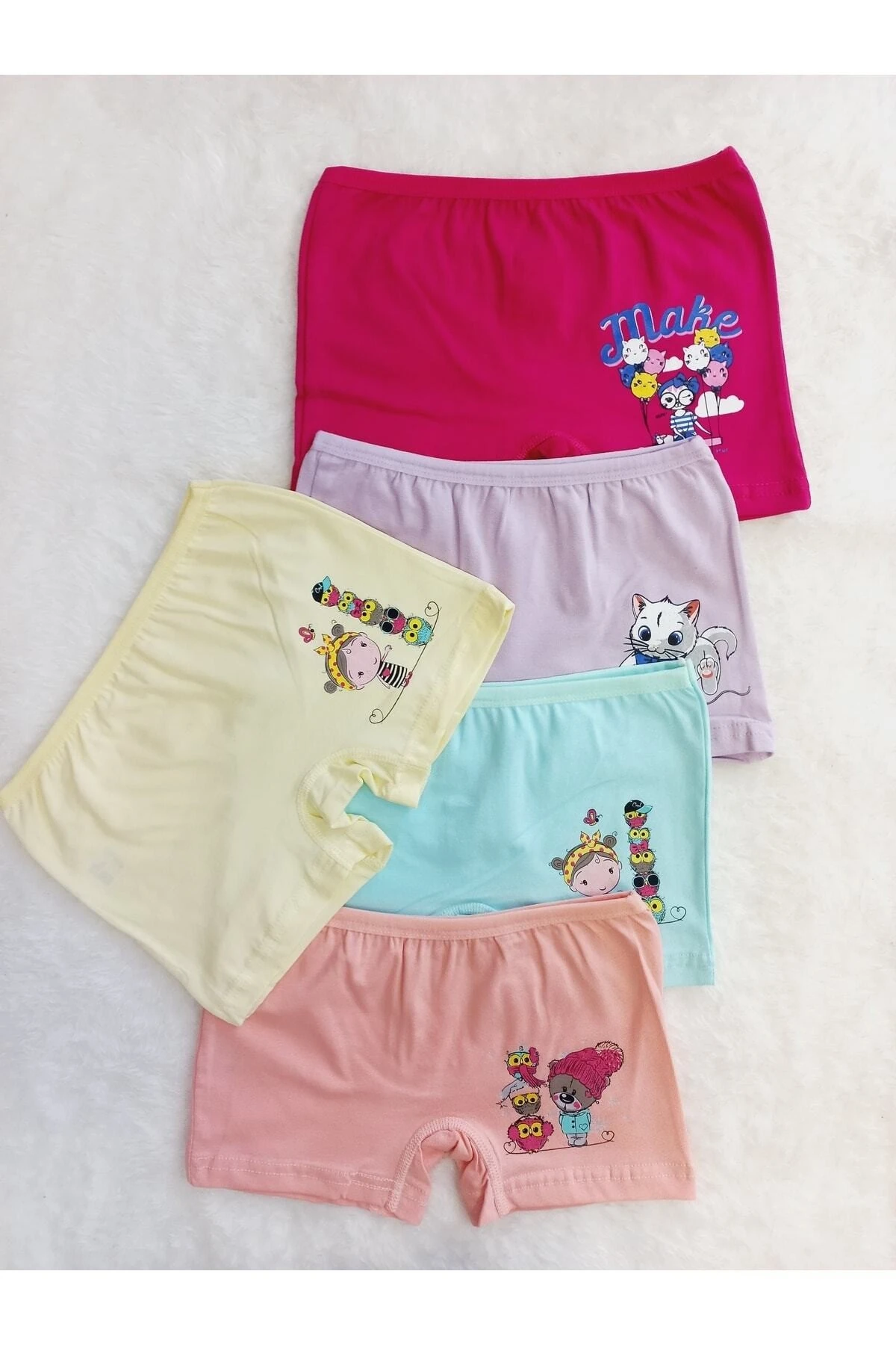 Kız Çocuk 5li Paket Karısık Renk