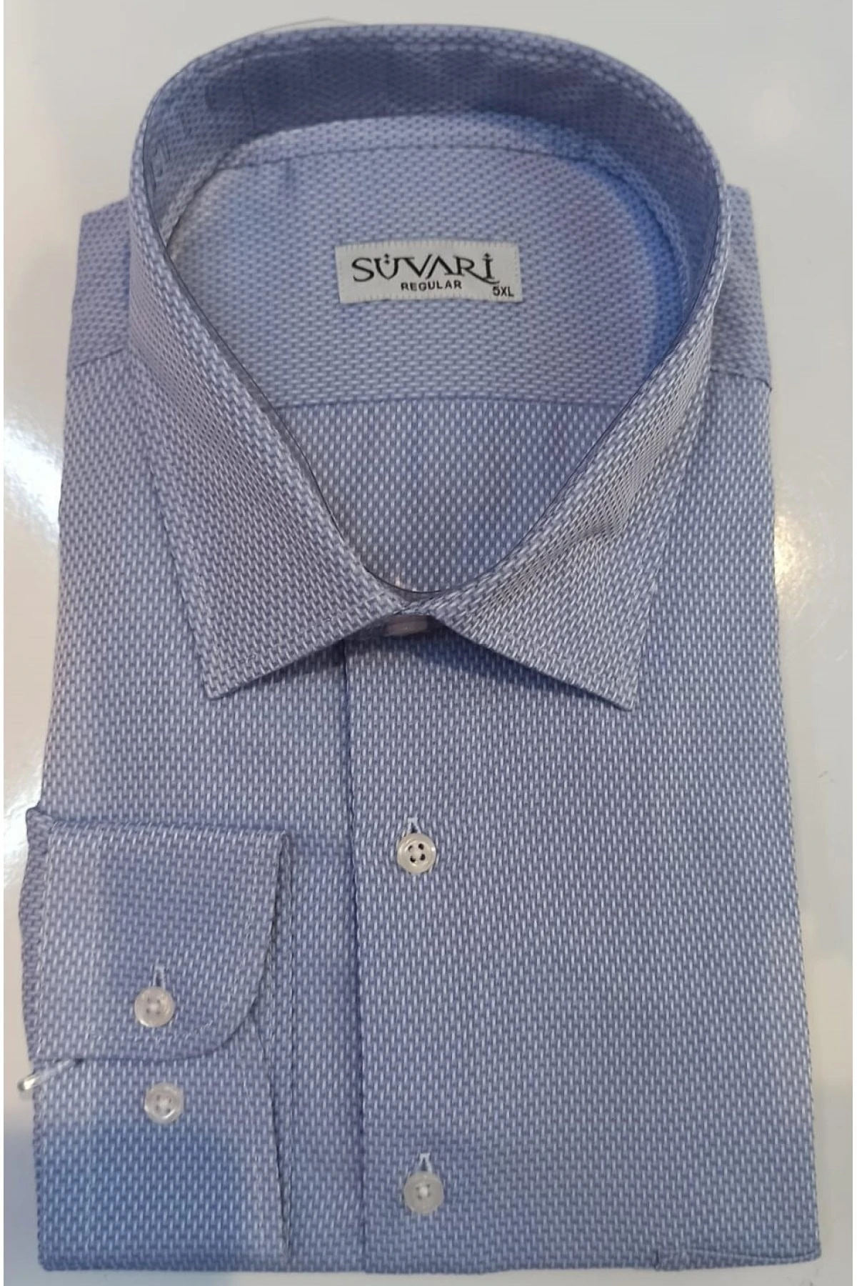 Classics Rahat Kalıp Pamuklu Mavi Erkek Gömlek