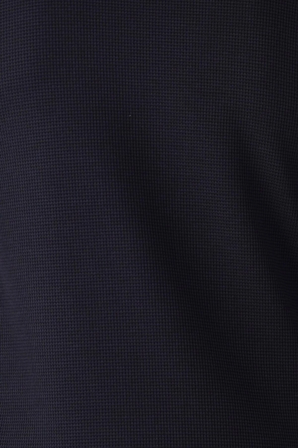 Süvari O Yaka Uzun Kol Lacivert Waffle Desenli Slim Fit Erkek Triko