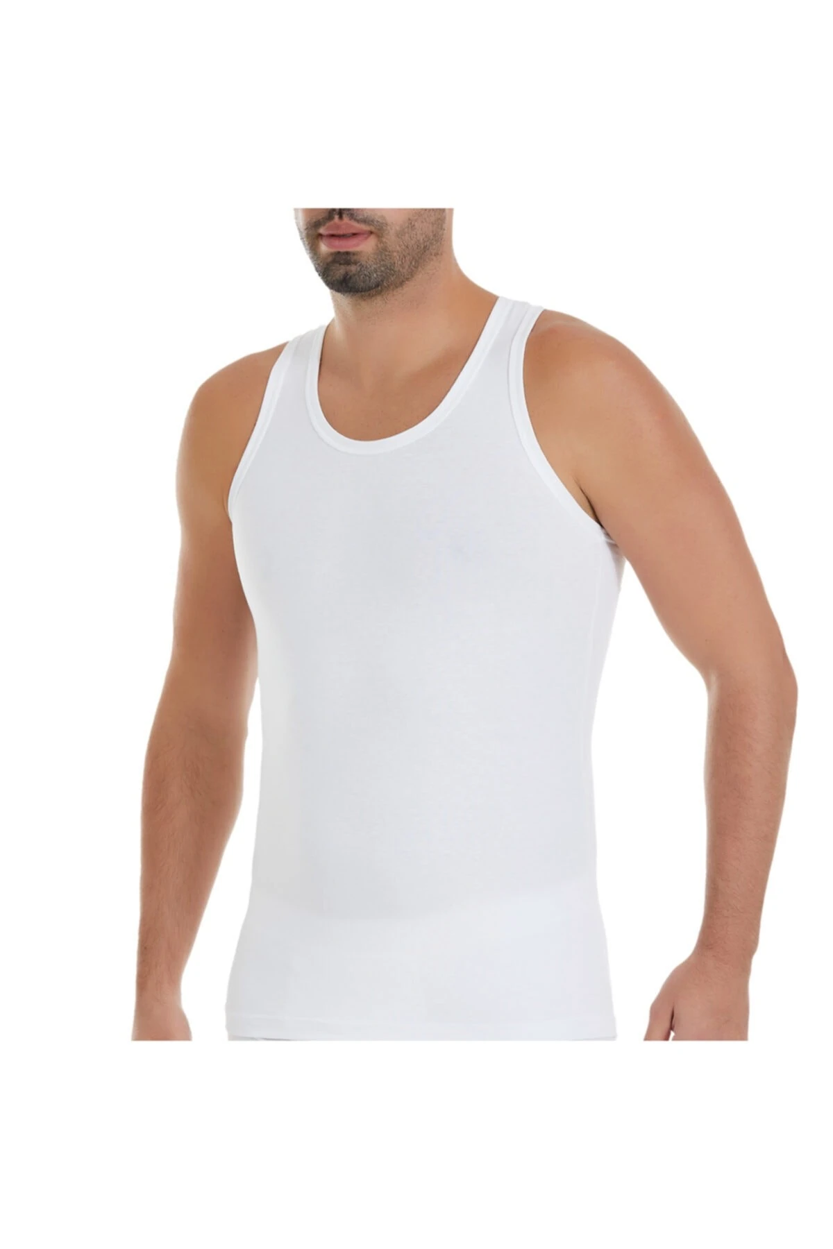 Yıldız 375 Beyaz Likralı Sporcu Erkek Atlet