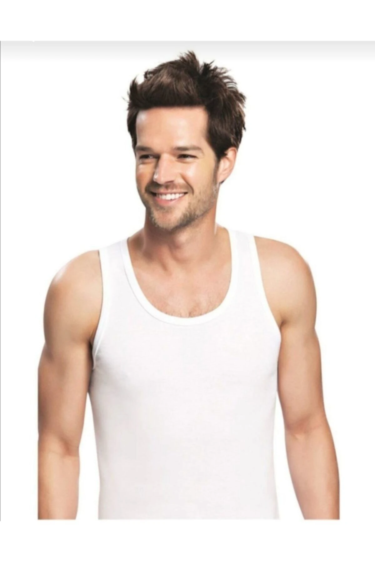 Erkek Beyaz Pamuk Atlet 6'lı Paket