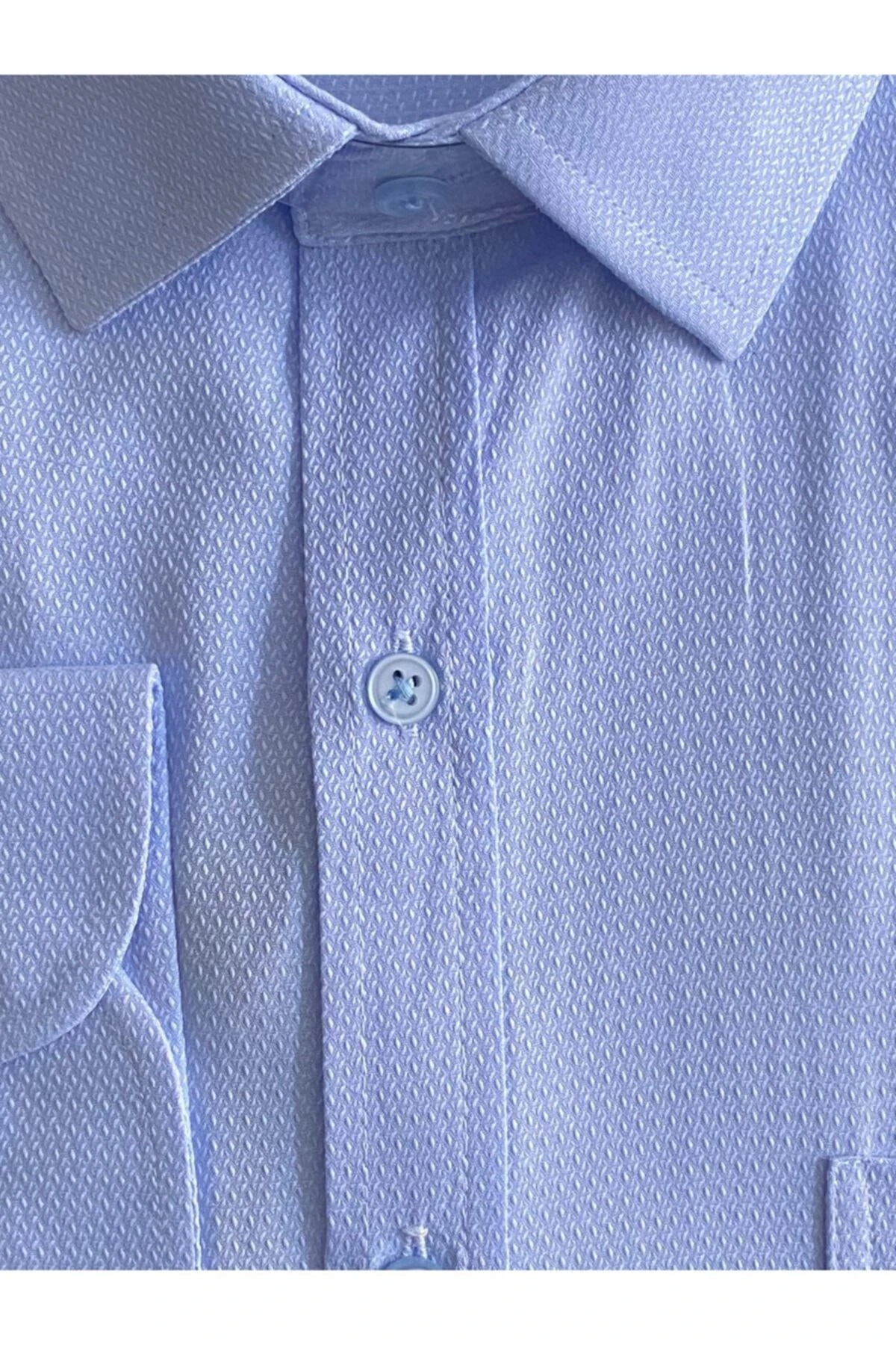 Bol Kesim Armür Desenli Siyah Erkek Gömlek