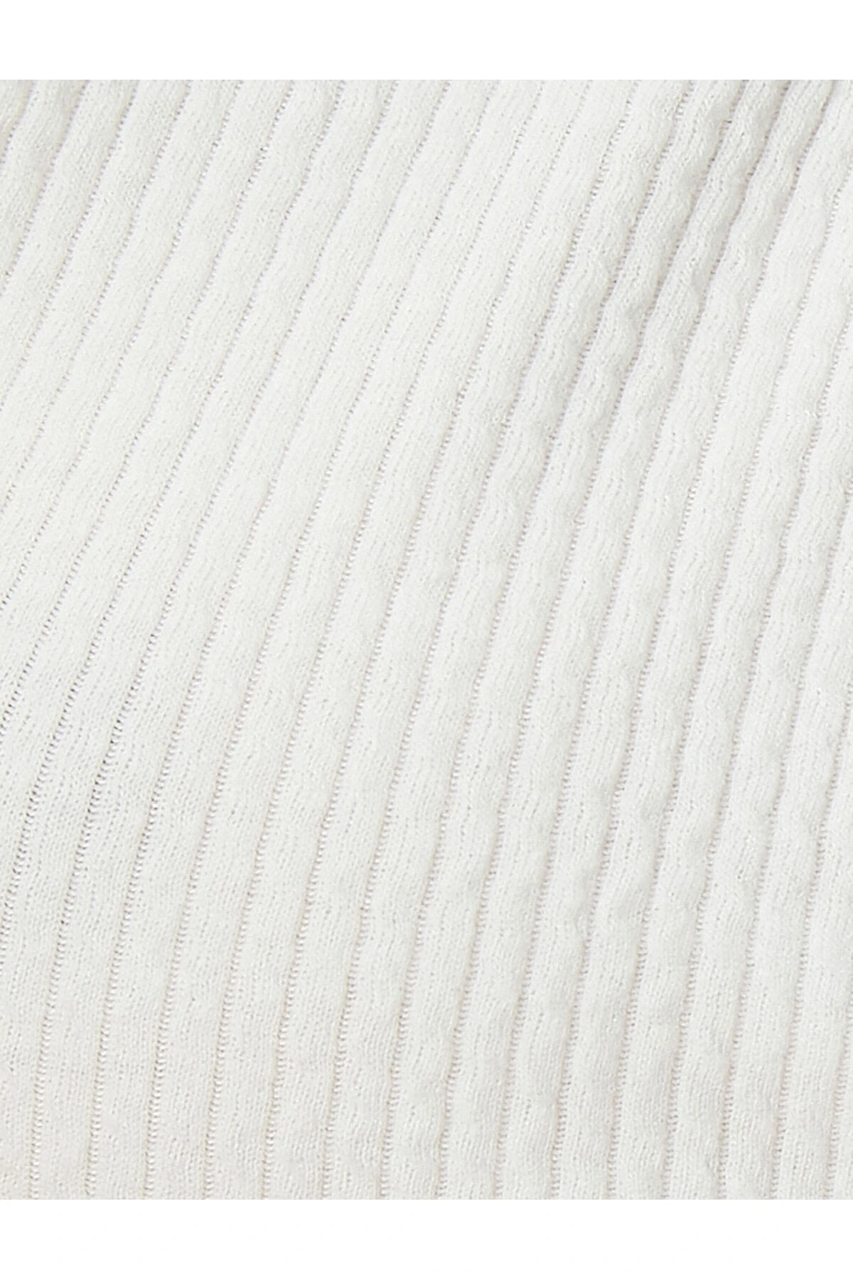 Asimetrik Kesim Halter Yaka Crop Üst Pencere Detaylı Slim Fit Ribanalı Bürümcük