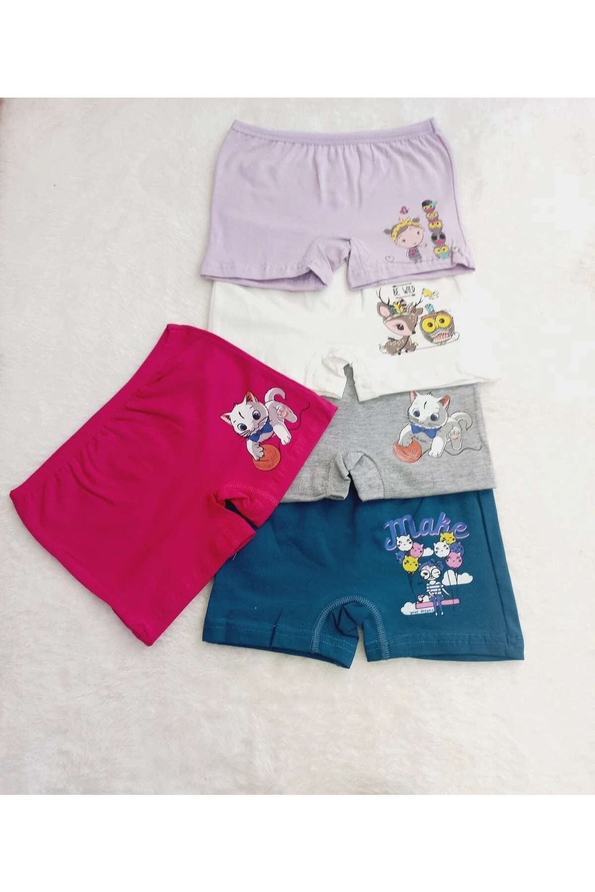 Kız Çocuk 5li Paket Karısık Renk