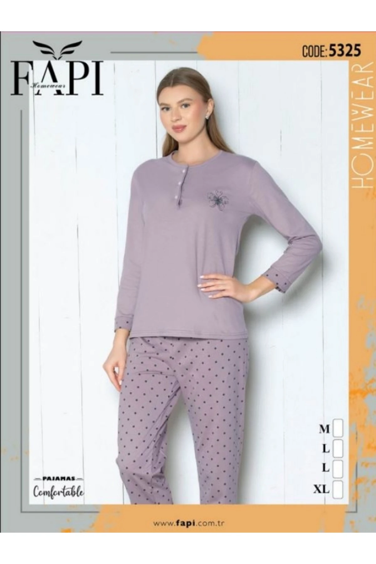 FAPİ PREMİUM UZUN KOLLU PİJAMA TAKIMI