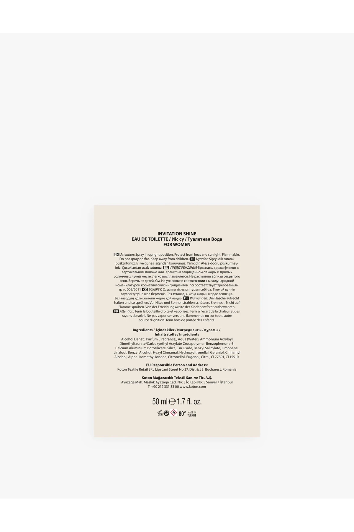 Parfüm Invitation Shine 100ML