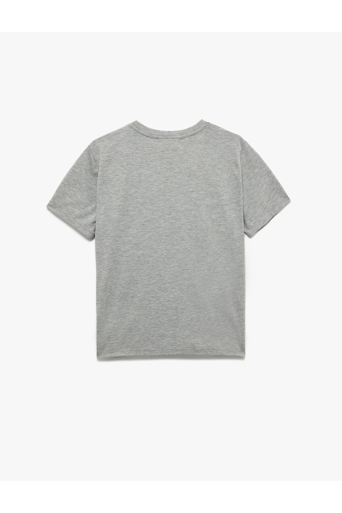 Bisiklet Yaka Kısa Kollu Grafik Baskılı Tişört