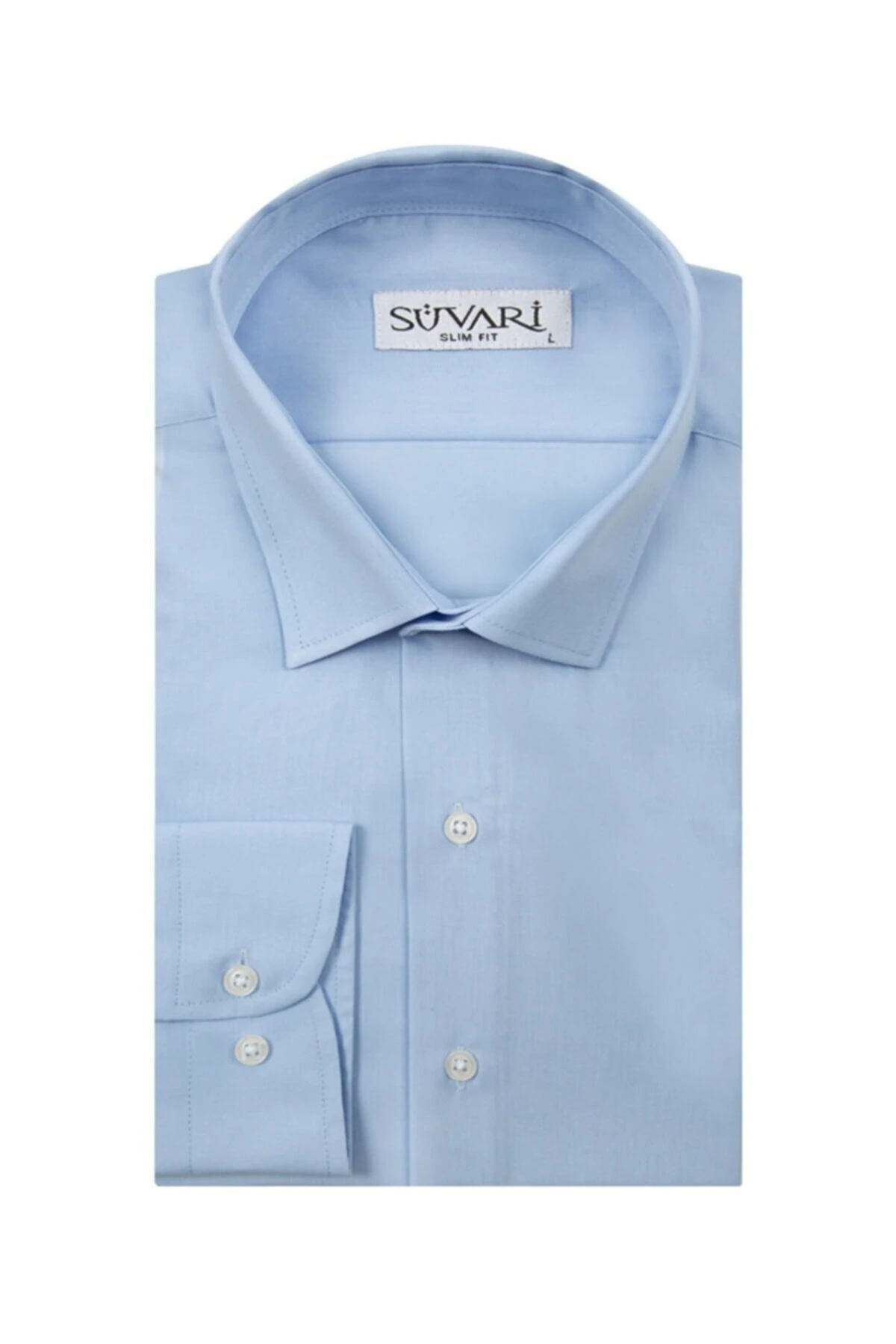 Classics Smart Sport Dar Kalıp Takım Elbise Gömleği Düz Lacivert Slim Fit Cepsiz