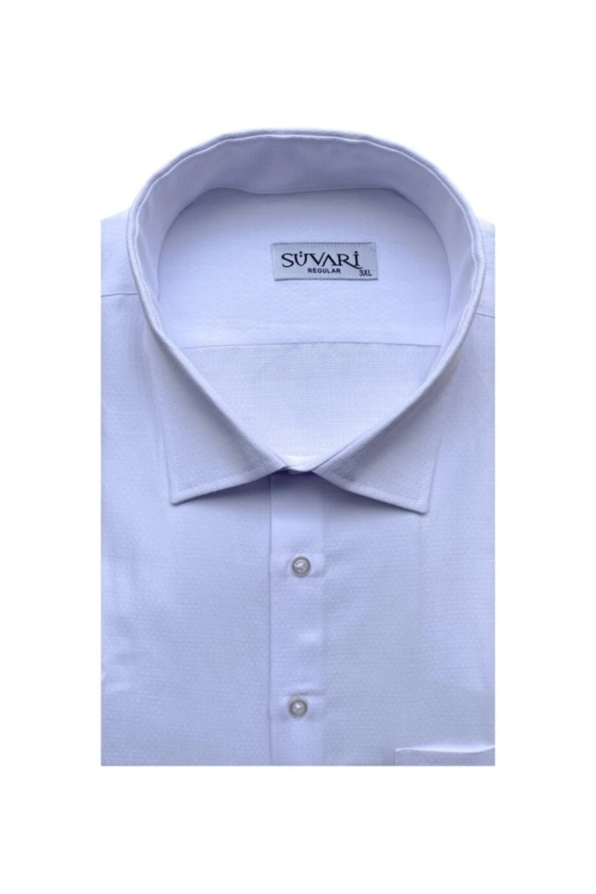 Classics Özel Armürlü Siyah Erkek Büyük Beden Gömlek