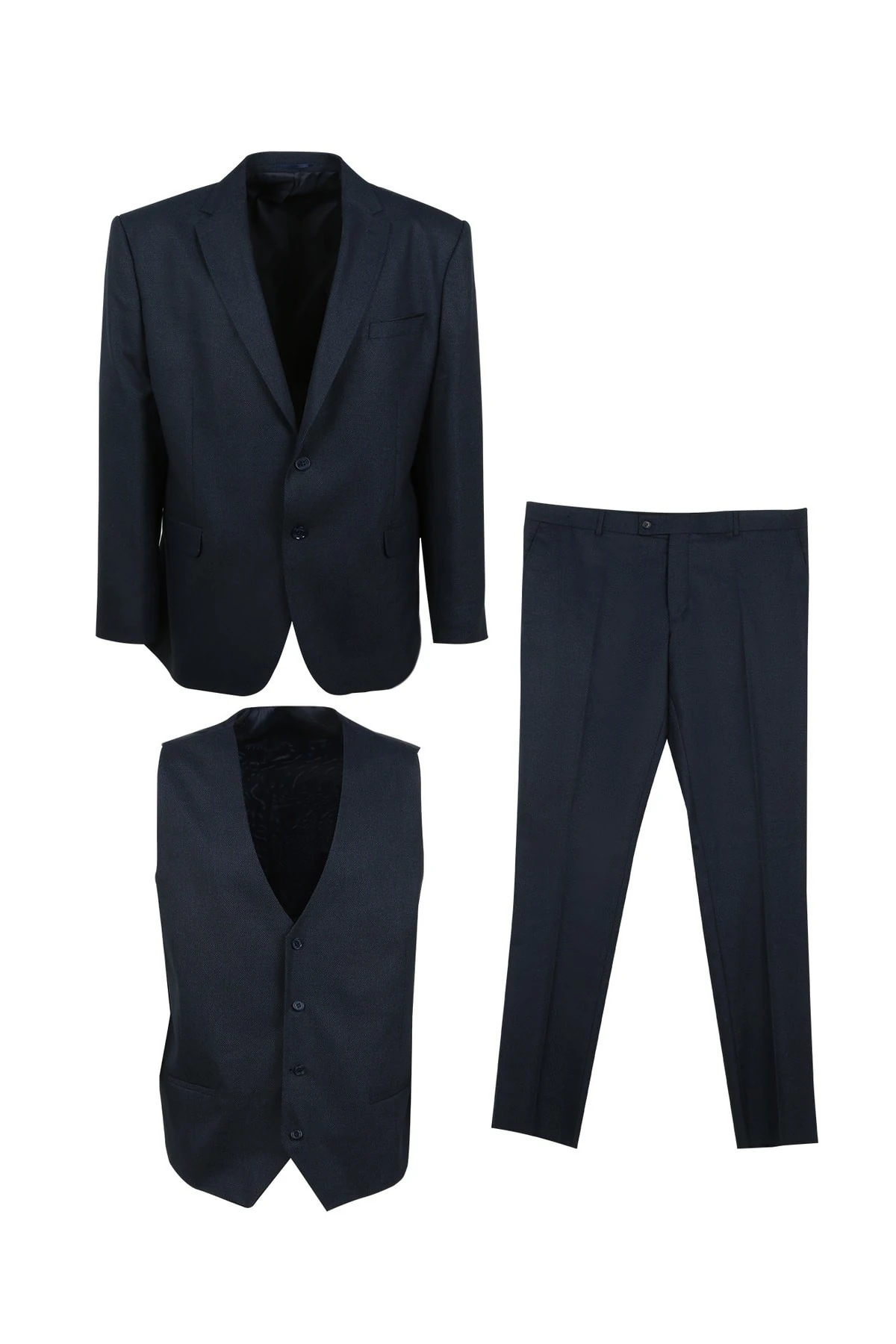 Normal Bel Regular Fit Mavi Erkek Takım Elbise Tk1015000037