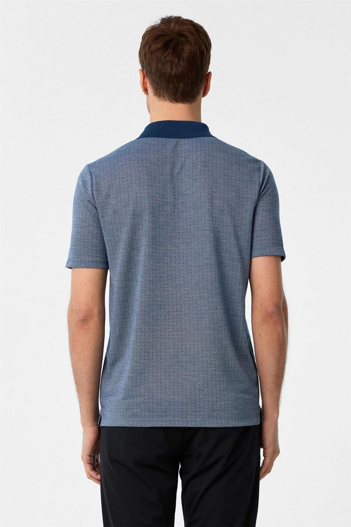 Gri Regular Armürlü Polo Yaka Tişört