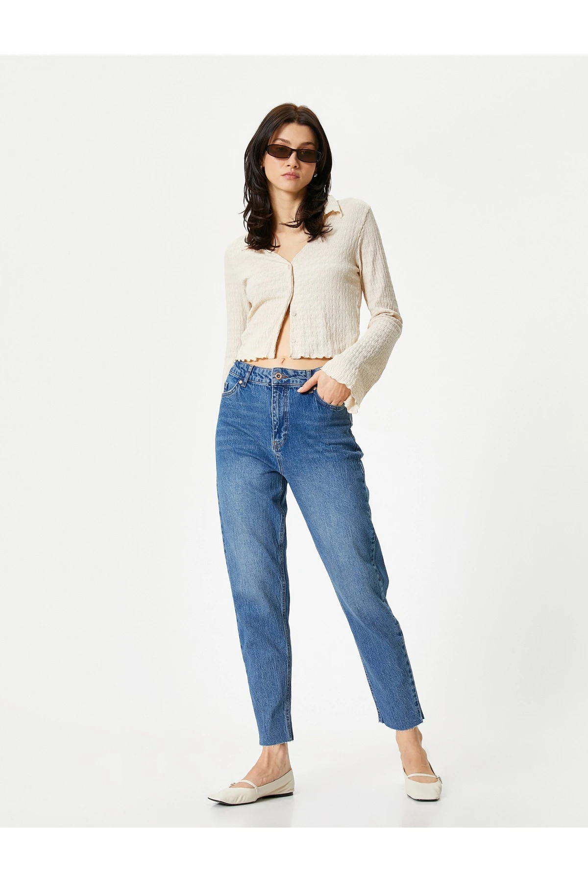 Kadın Jean Pantolon Indigo 4sal40306md