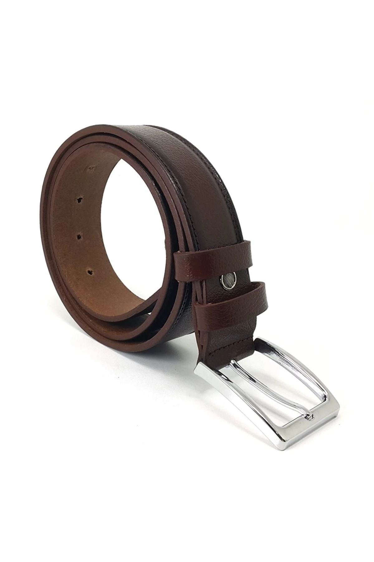 Hakiki Rugan Parlak Deri Kemer Özel Üretim 3,5 cm