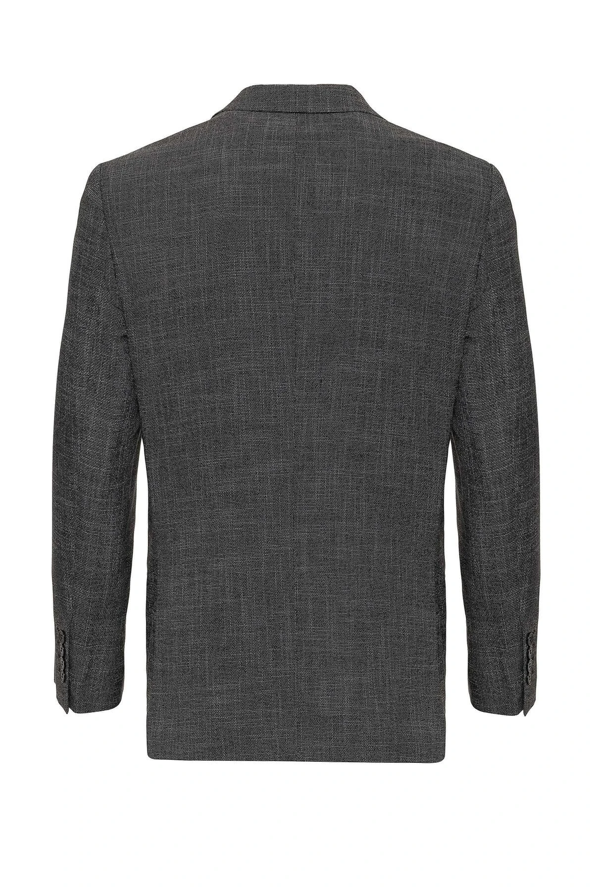 Süvari Regular Kalıp Armürlü Yelekli Takım Elbise