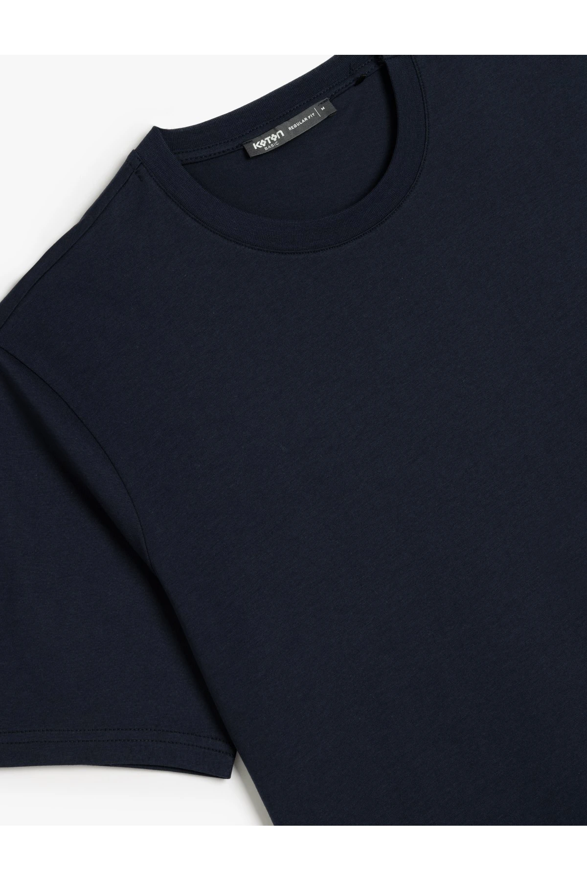 Bisiklet Yaka Pamuklu Regular Fit Kısa Kollu Basic Tişört