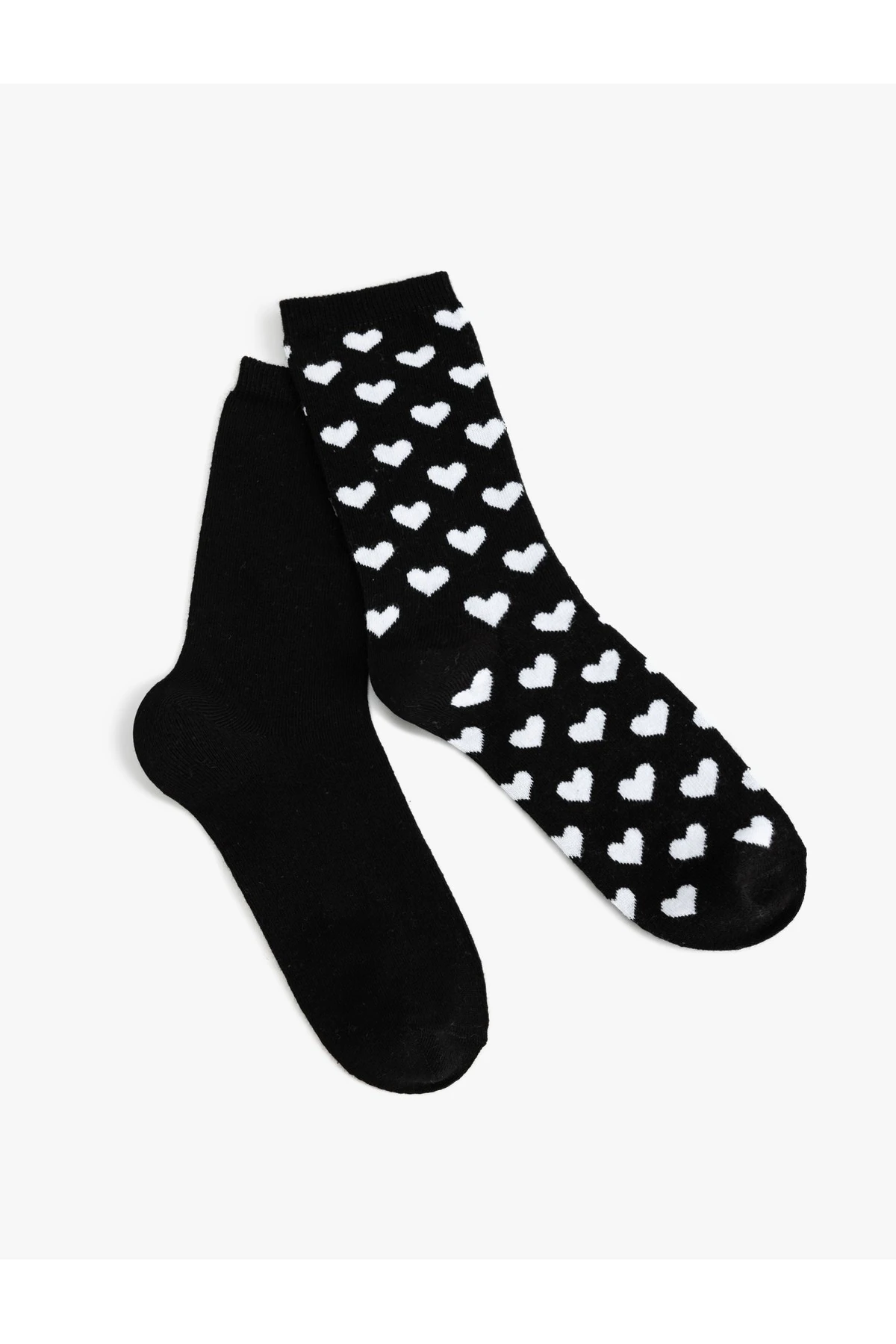 2'li Soket Çorap Seti Kalp Desenli