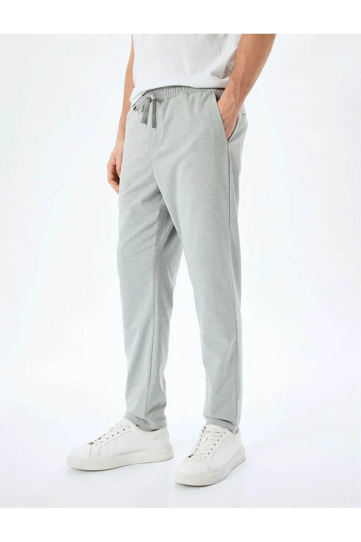 Slim Fit Cep Detaylı Antrasit Erkek Eşofman Altı 5SAM40031HW