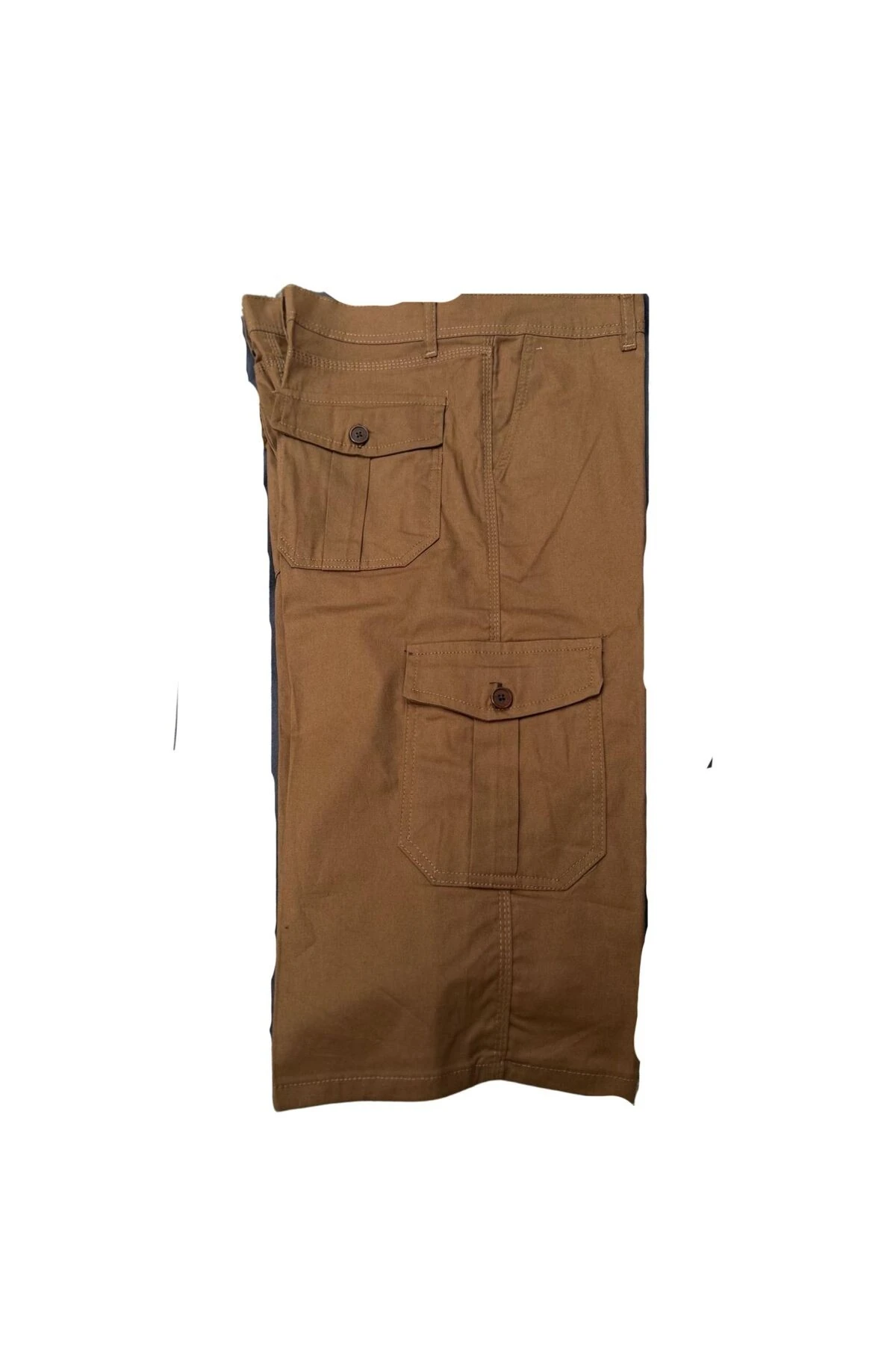 PAMUK KUMAŞ KARGO CEP KETEN KAPRİ BERMUDA