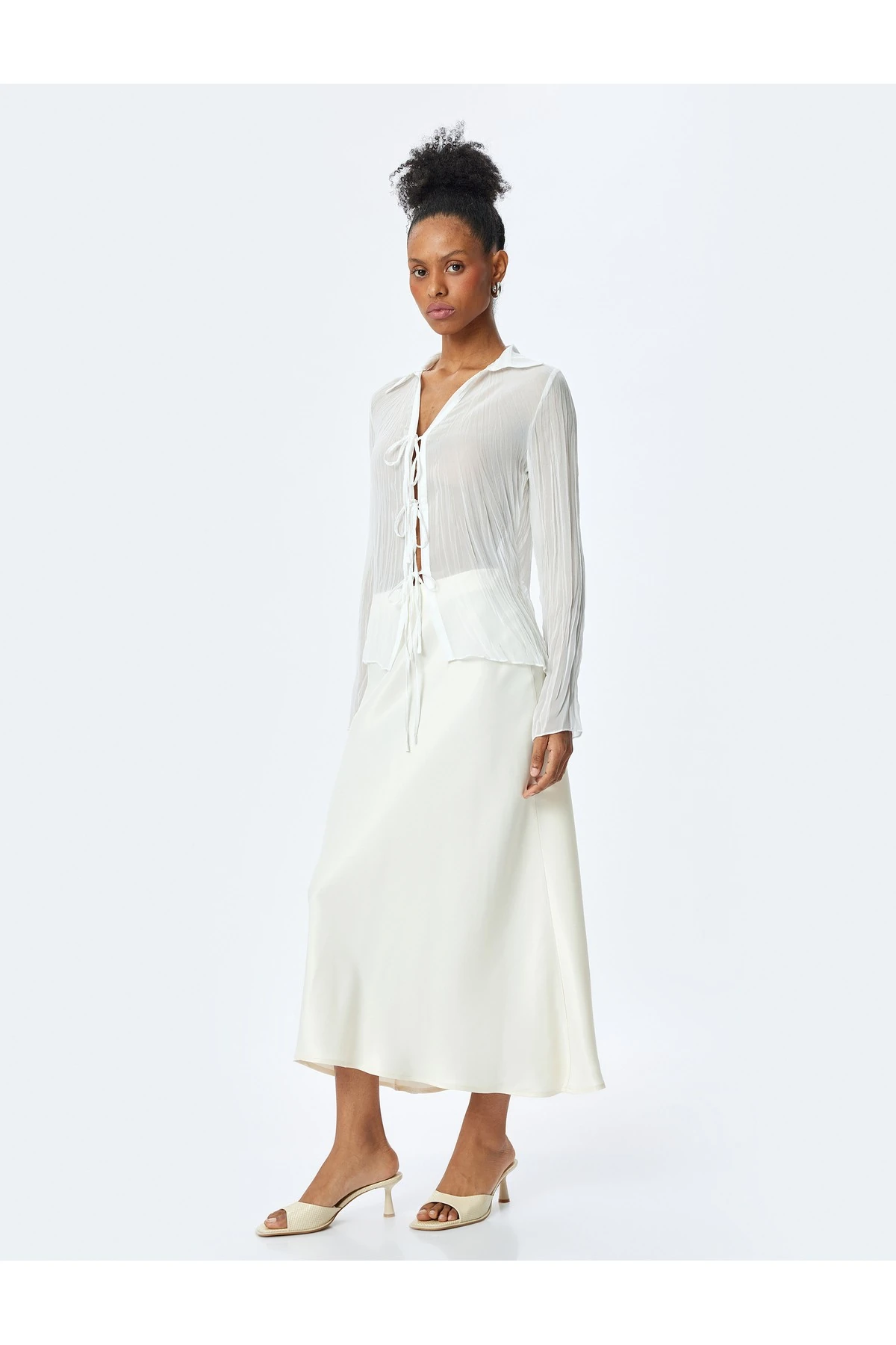 Standart Bel A Kesim Uzun Saten Etek