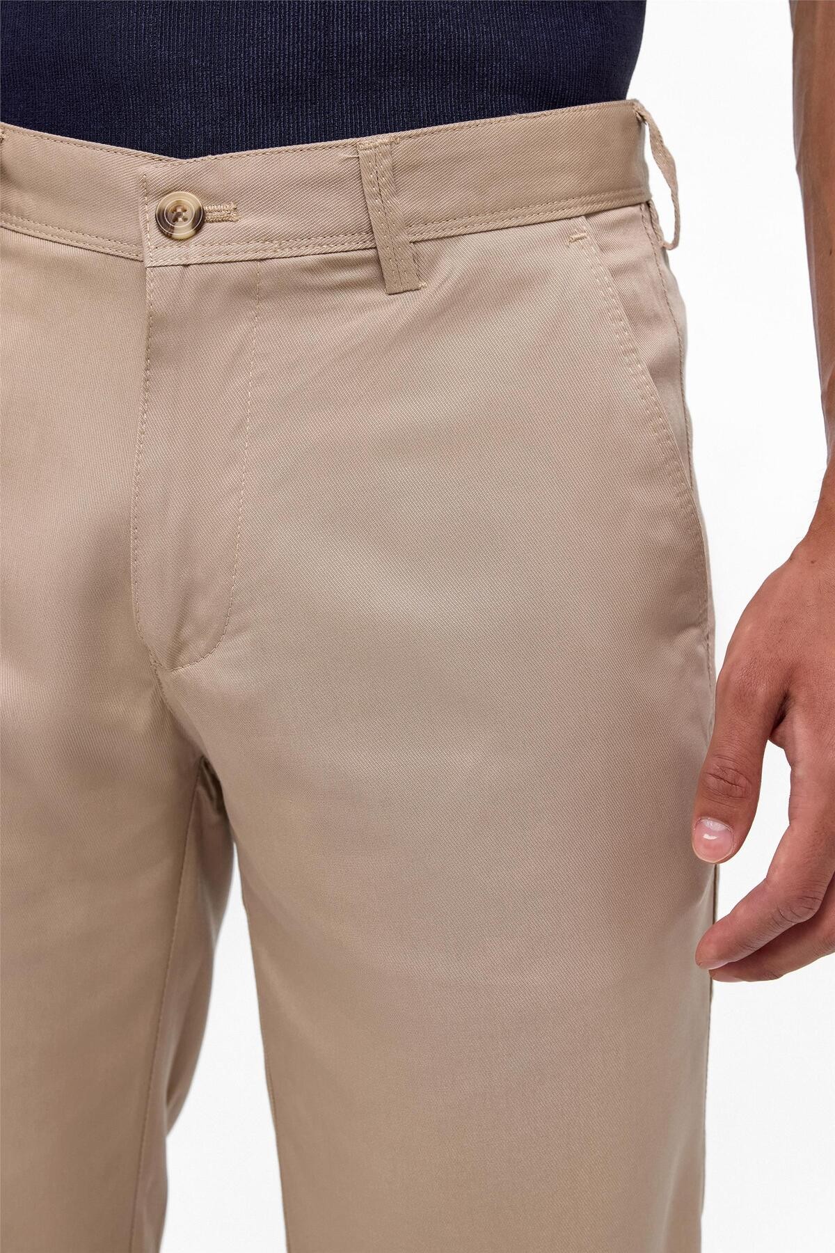 Lacivert Regular Düz Bermuda Şort