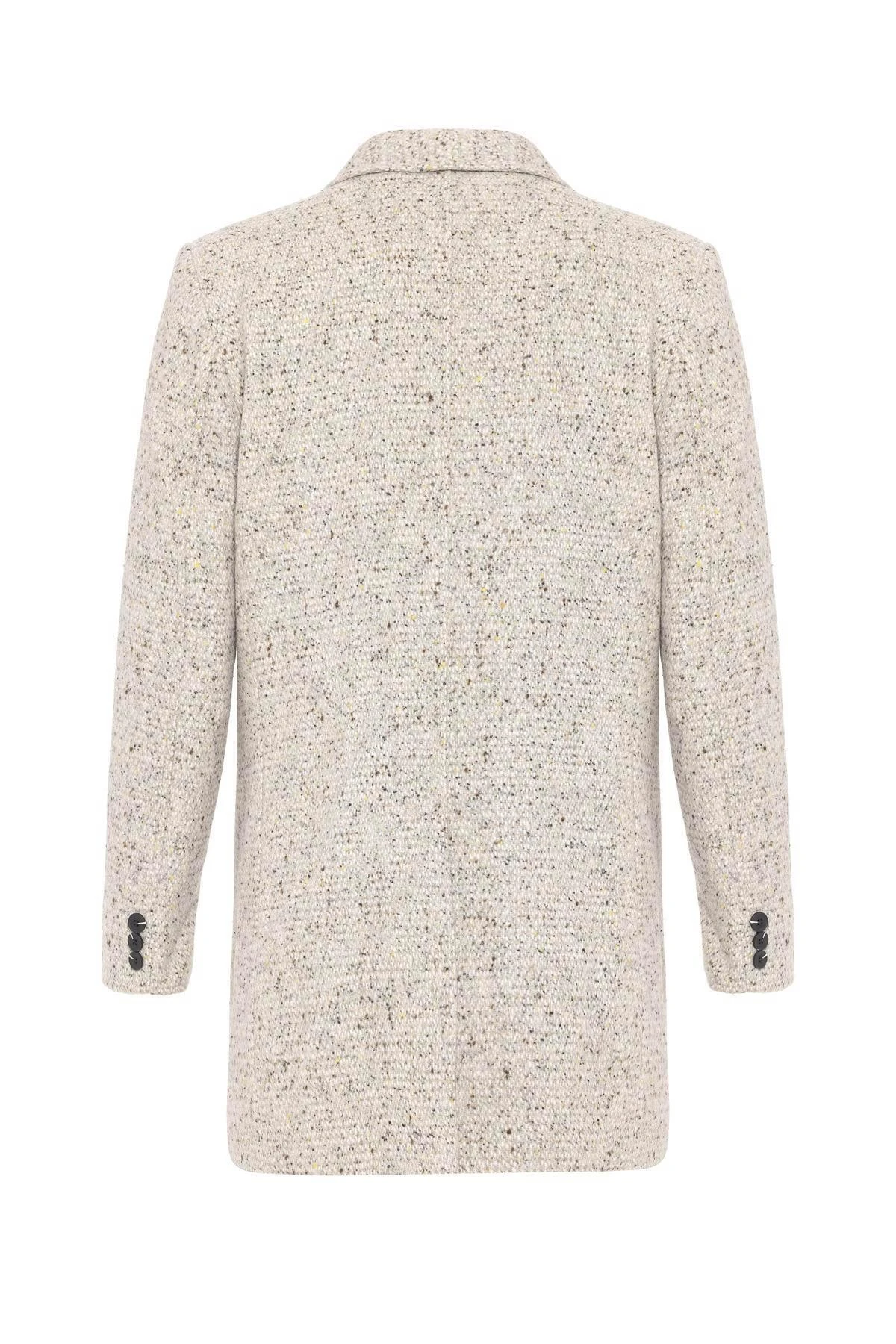 Sivri Yaka Slim Düz Kaban