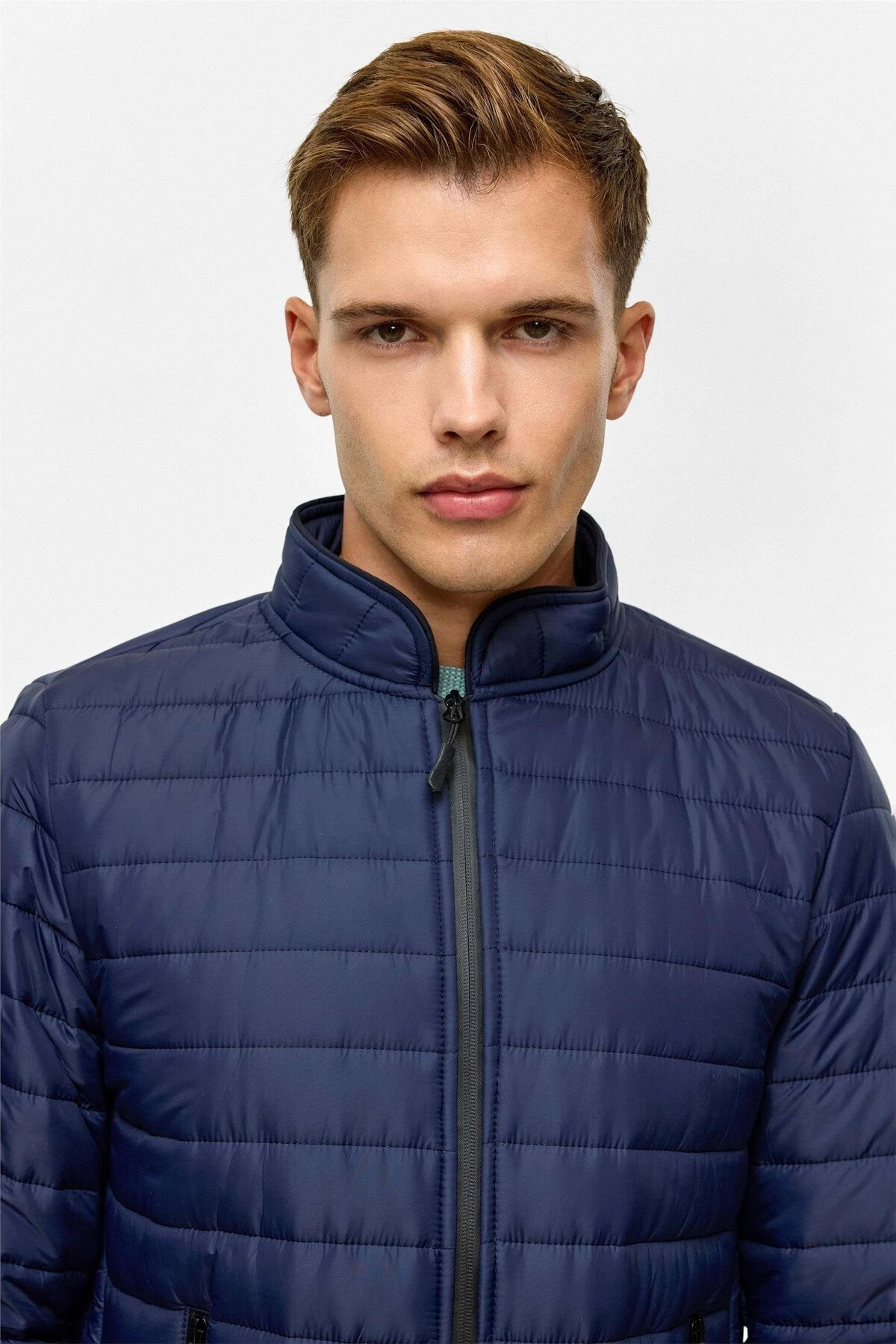 Kapitone Lacivert Erkek Mont Mn2008700517