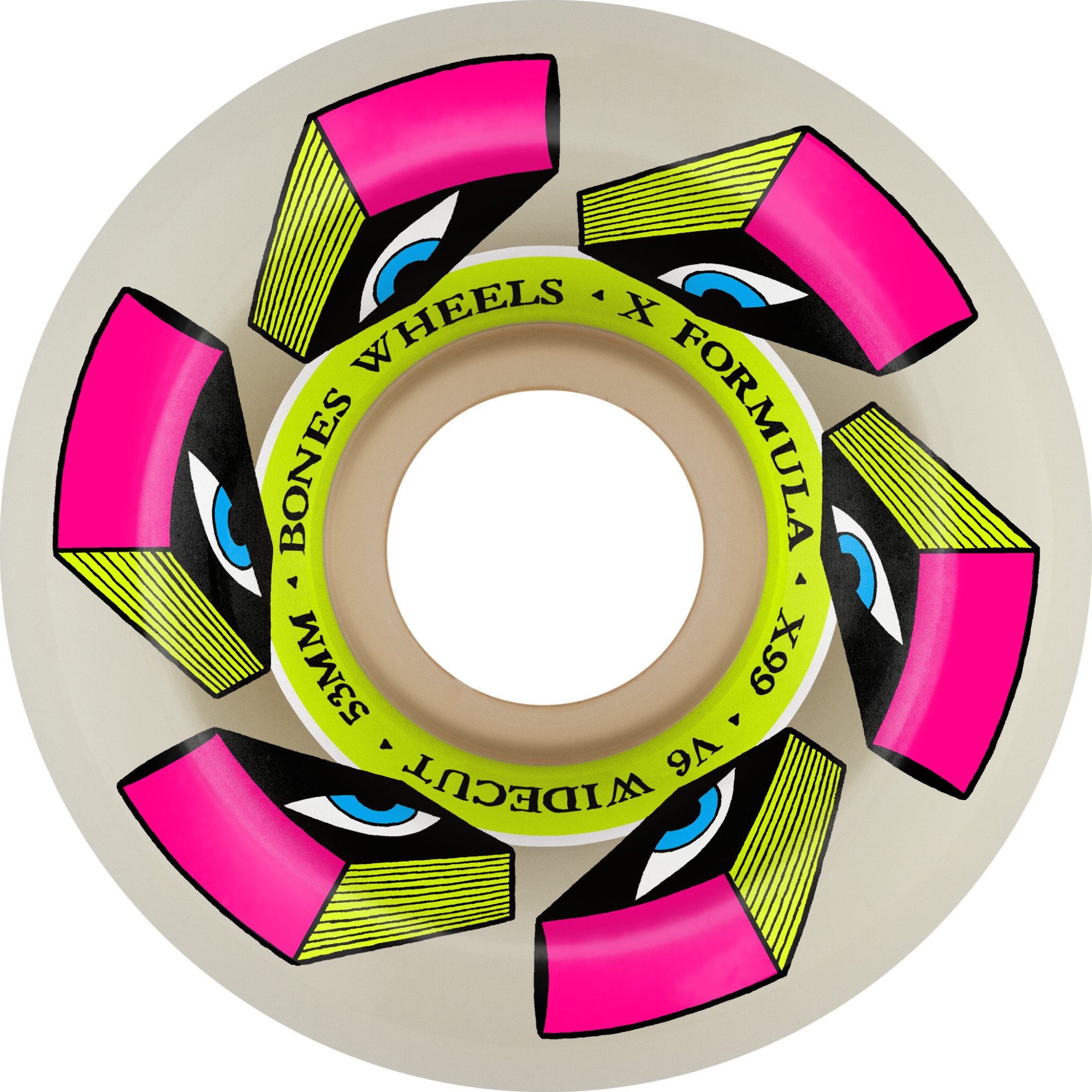 Bones X-Formula Look Book 53 MM V6 Widecut 99A Kaykay Tekerlek Seti