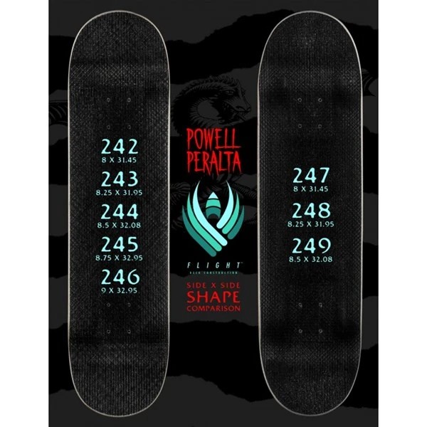 FLIGHT ® Powell Peralta 8.0 Skeleton Foil Deck Kaykay Tahtası