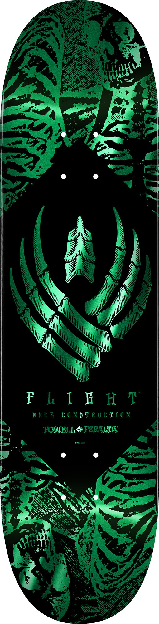 FLIGHT ® Powell Peralta 8.13 Skeleton Foil Teal Deck Kaykay Tahtası
