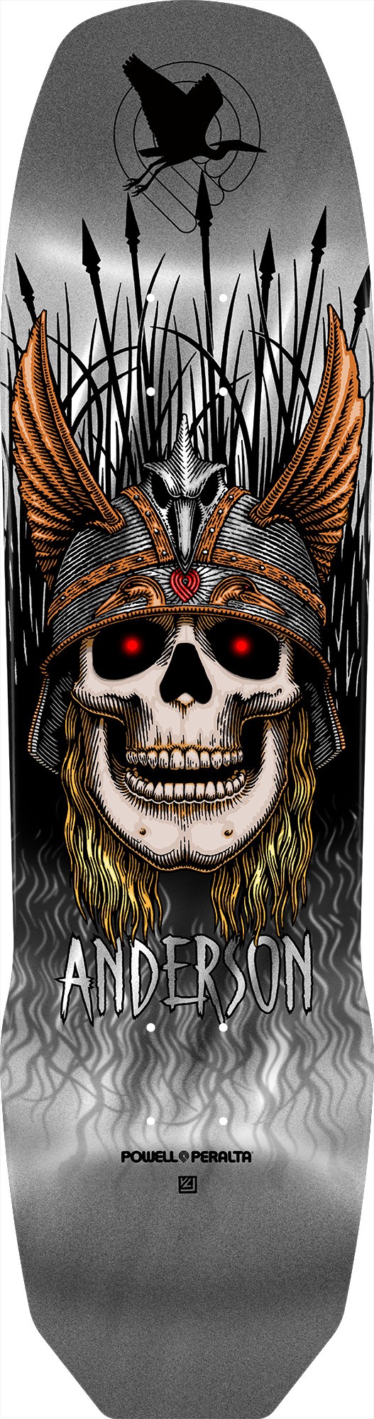 Powell Peralta 8.45 Pro Andy Anderson Heron Silver Deck