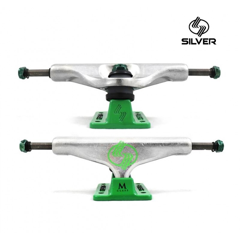 SILVER M CLASS POLİSHED HOLLOW GREEN TRUCK 8.25