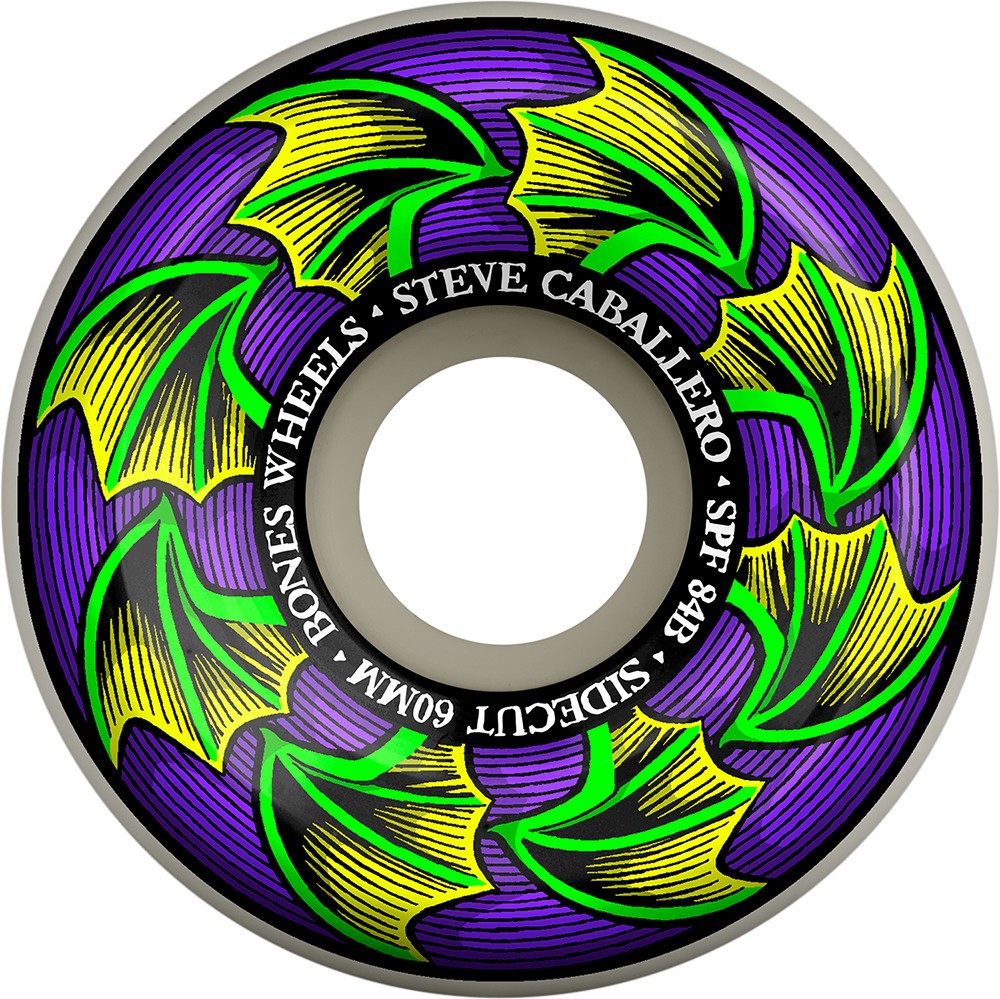 Bones SPF Caballero Bat Wings 60MM P5 Sidecut 84B White Wheels