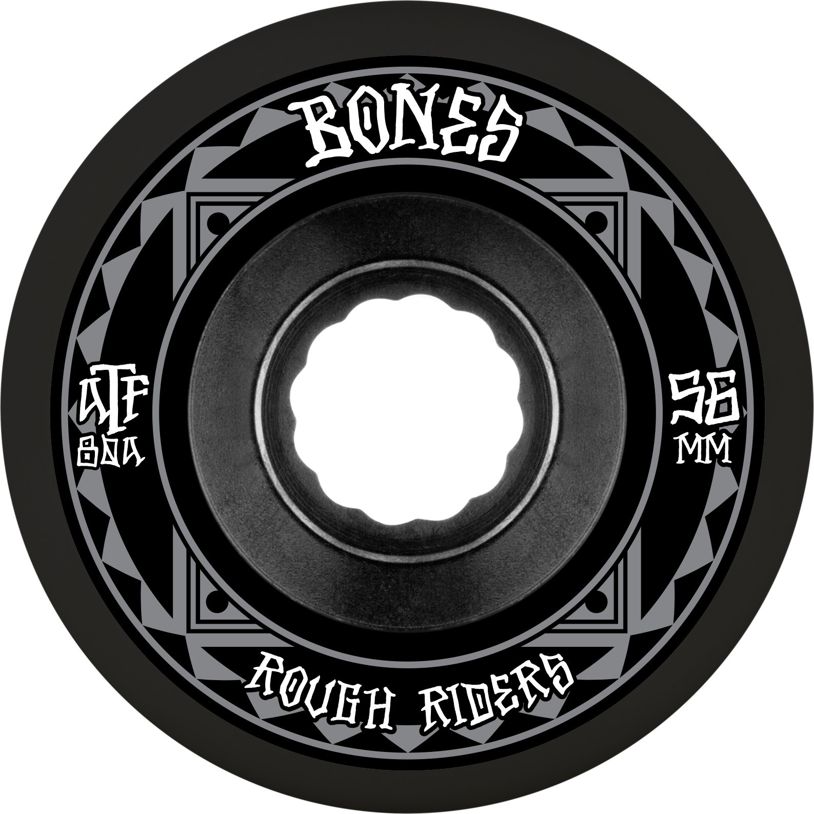 Bones ATF Rough Rider Runners 56MM 80A Black Kaykay Tekerlek Seti