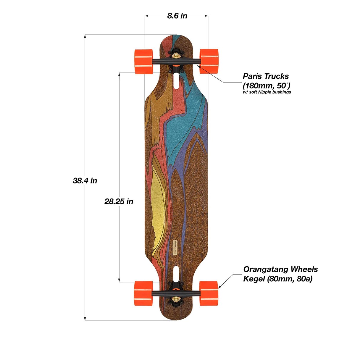 Loaded Icarus Longboard 97.5CM