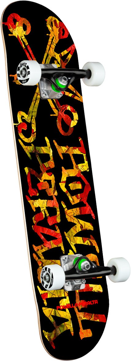 Powell Peralta 7.5 Vato Rat Leaves Birch Black Complete Profesyonel Kaykay