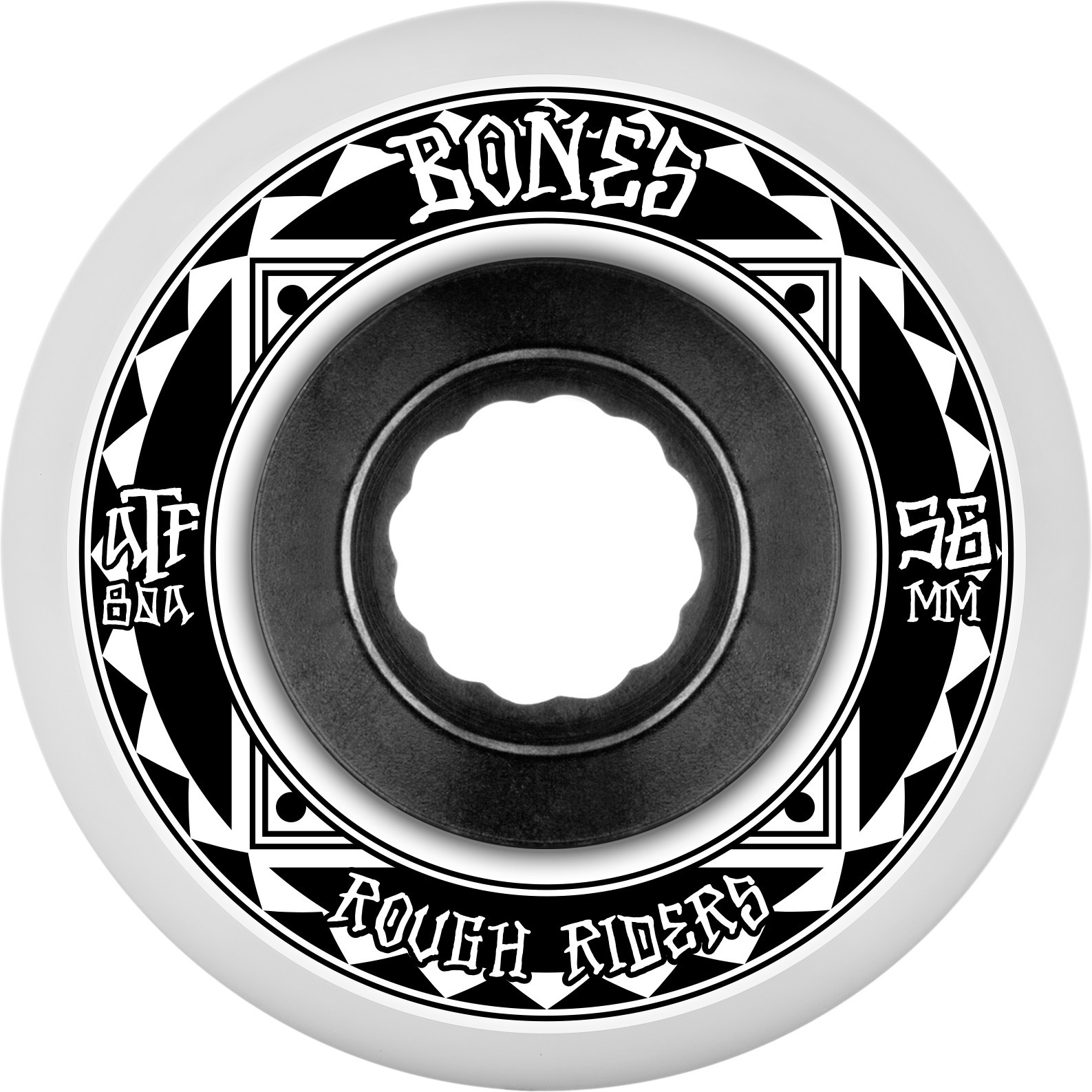 Bones ATF Rough Rider Runers 56MM 80A White Kaykay Tekerlek Seti