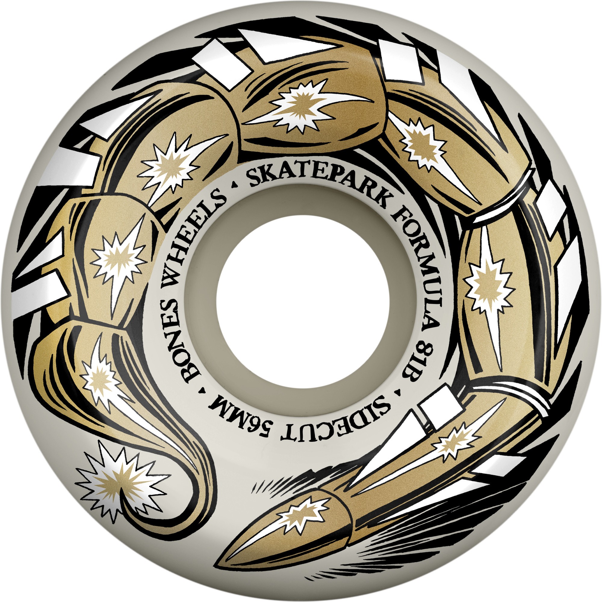 Bones SPF Scorpeedo 56MM P5 Sidecut 81B White Wheels
