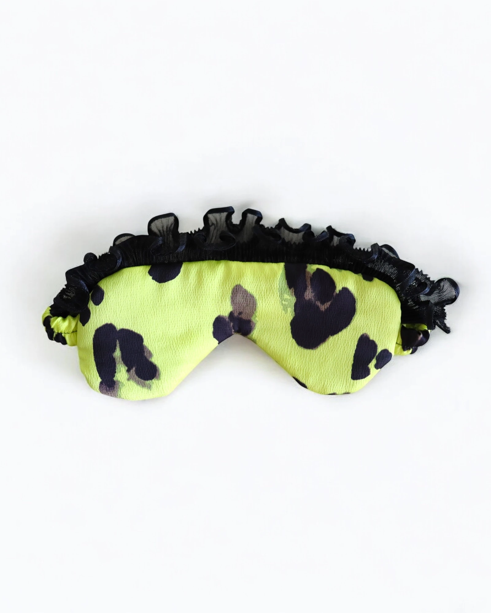 Uyku Maskesi – Sarı Leopar Siyah Tül | 888 Balance 