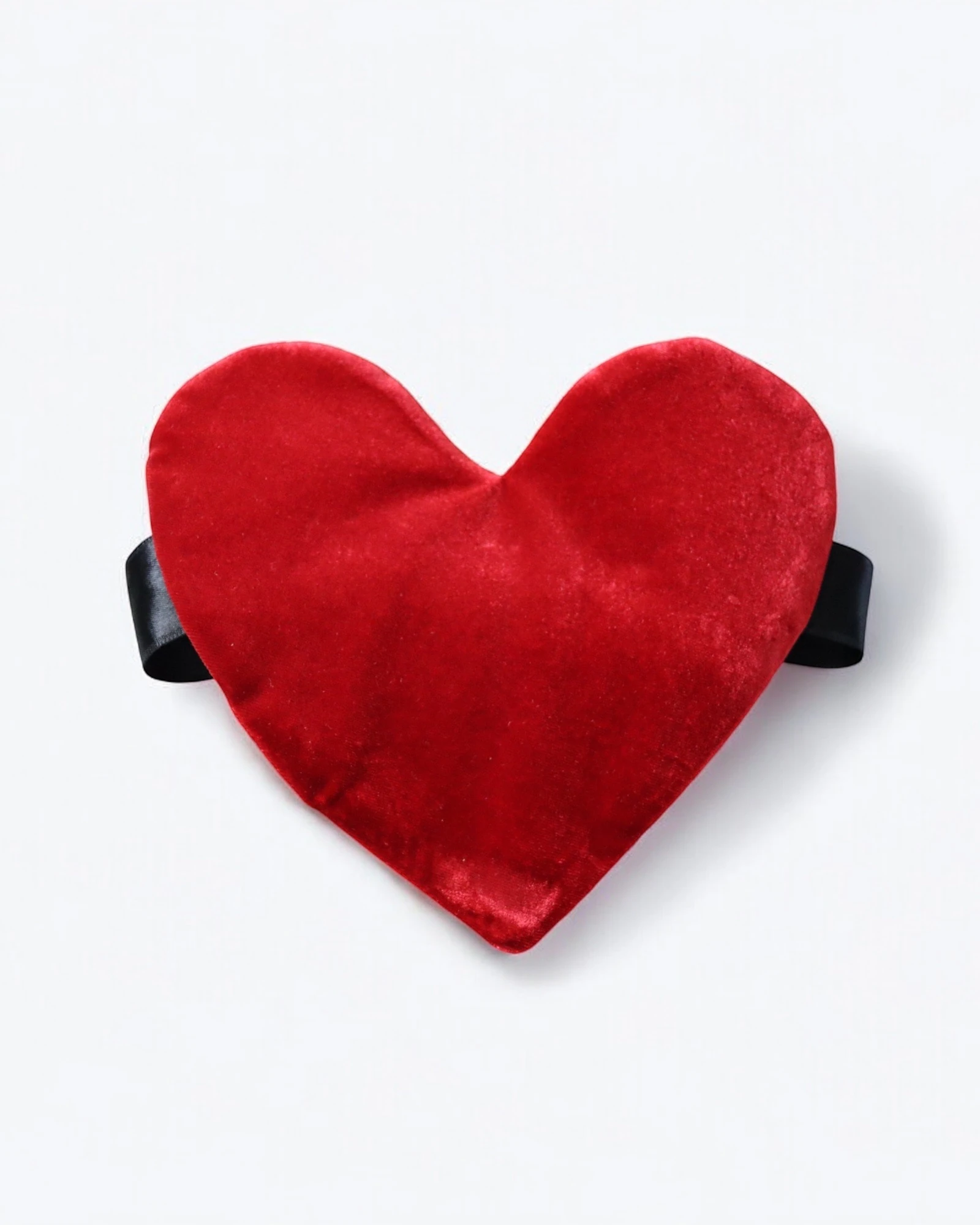 Uyku Maskesi - Kırmızı Kadife Kalpli | 888 Balance 