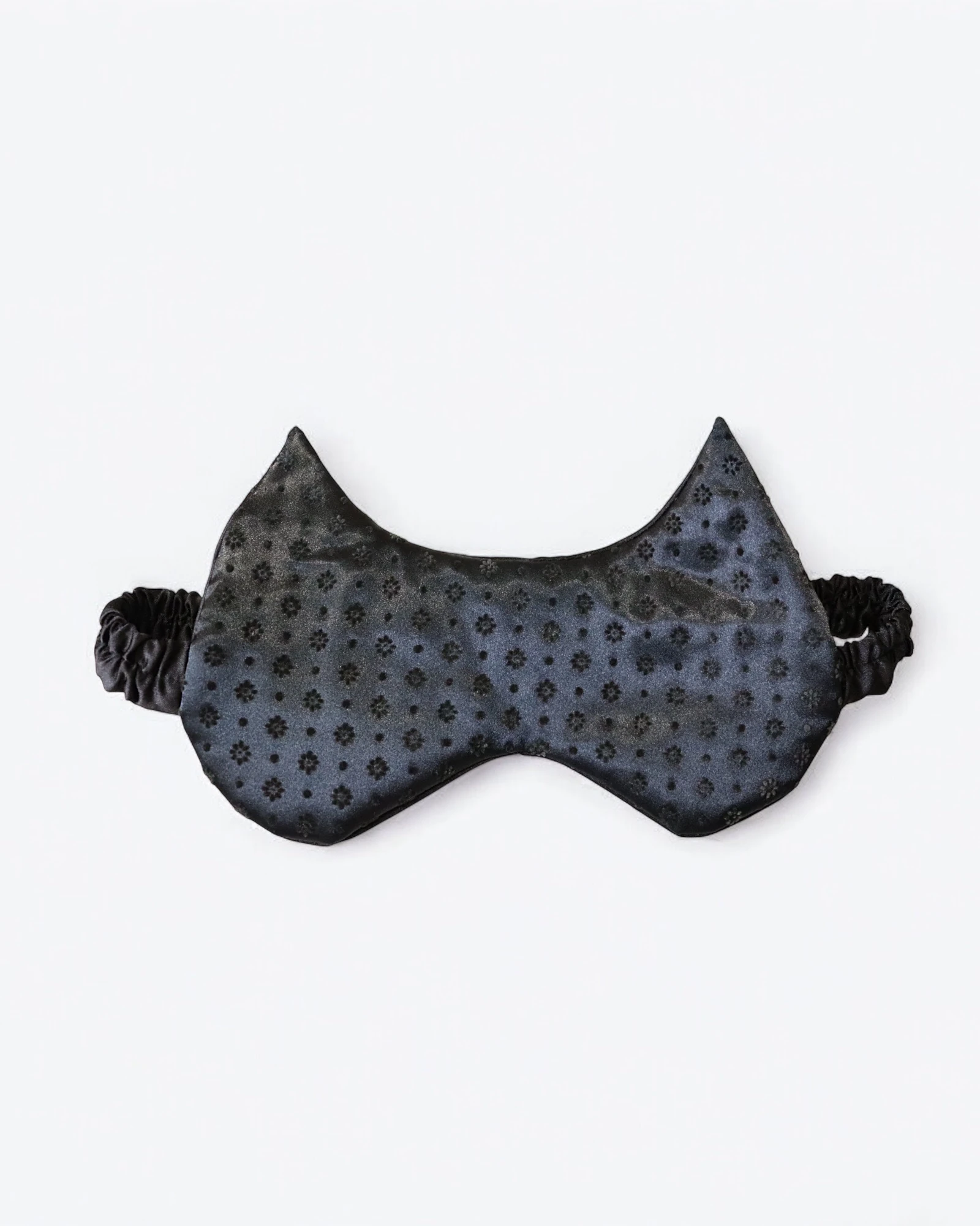 Uyku Maskesi – Siyah Saten Cat Style | 888 Balance