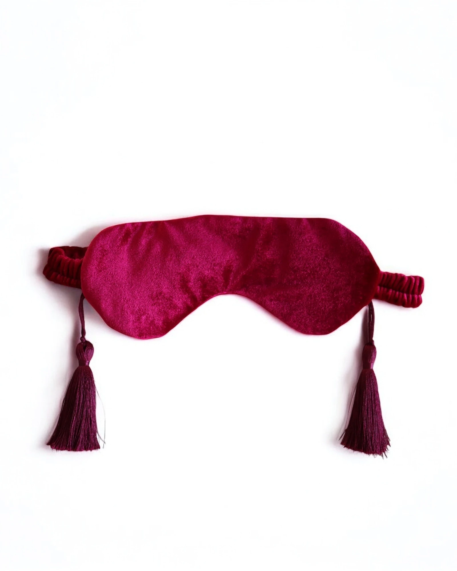 Uyku Maskesi – Pembe Kadife Püsküllü | 888 Balance