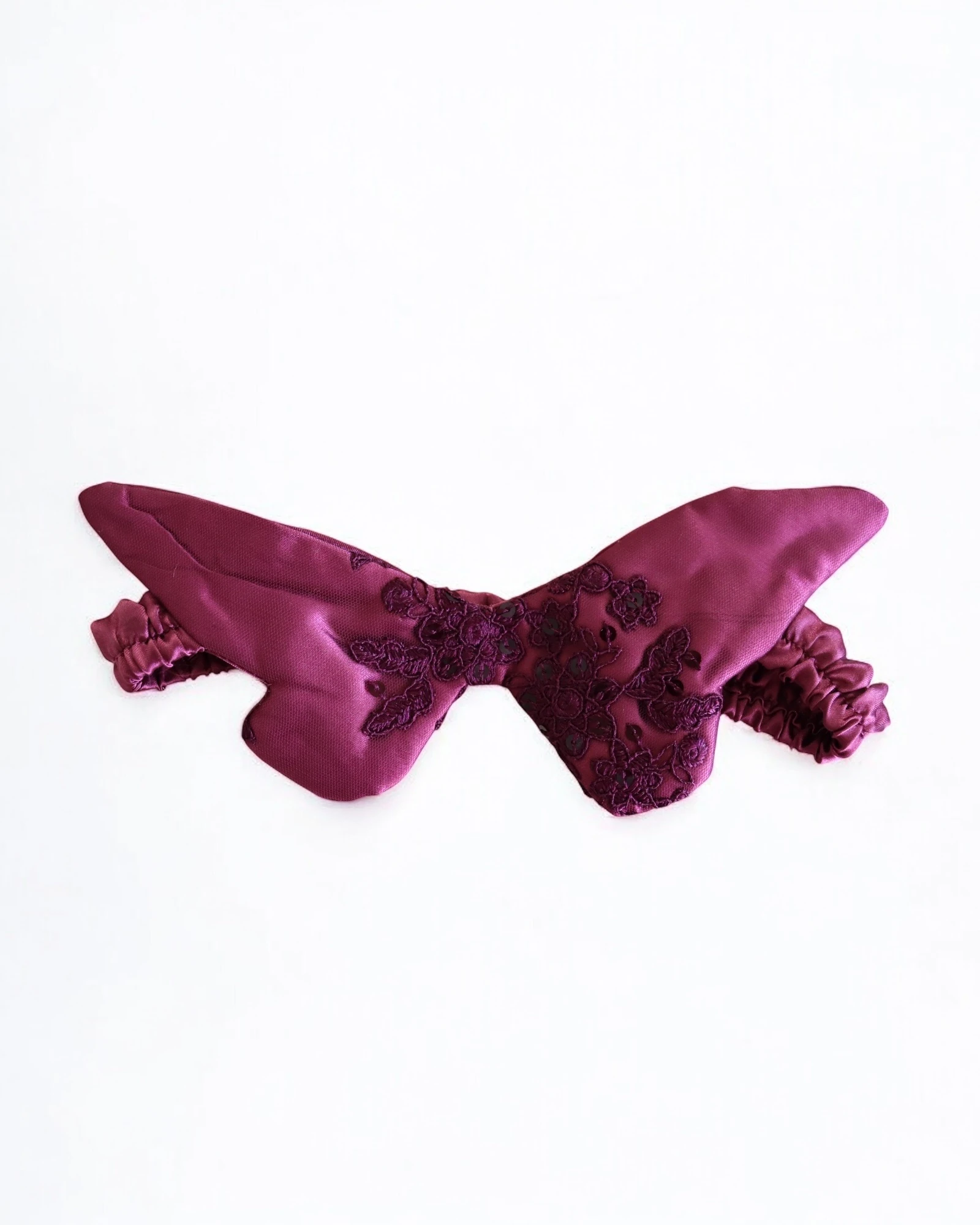 Uyku Maskesi – Mürdüm Dantelli Kelebek | 888 Balance 